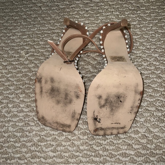 STEVE MADDEN Zaylee Embellished Square Toe Evening Sandals SIZE:7.5 - Picture 12 of 13